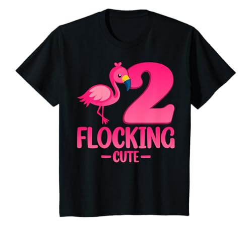 Kinder 2 Beflockung süßer Flamingo 2. Geburtstag 2 Jahre alte Kinder T-Shirt Kinder 2 Beflockung süßer Flamingo 2. Geburtstag 2 Jahre alte Kinder T-Shirt von Flamingo 2nd Birthday Gifts Co.