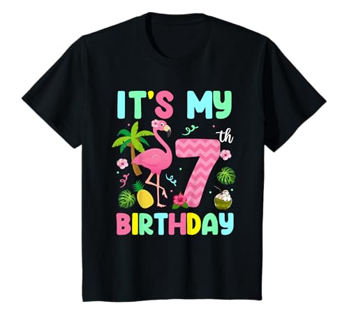 Es ist mein 7. Geburtstag Flamingohemd Hawaii 7 Yards Old Girl T-Shirt Es ist mein 7. Geburtstag Flamingohemd Hawaii 7 Yards Old Girl T-Shirt von Flamingo 7 Year Old Girl Birthday Gift Ideas