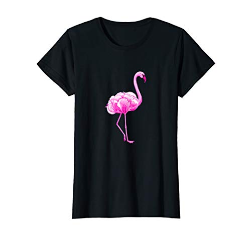Damen Flamingo in Blüten Blumen pink T-Shirt Damen Flamingo in Blüten Blumen pink T-Shirt von Flamingo Aquarell T-Shirts