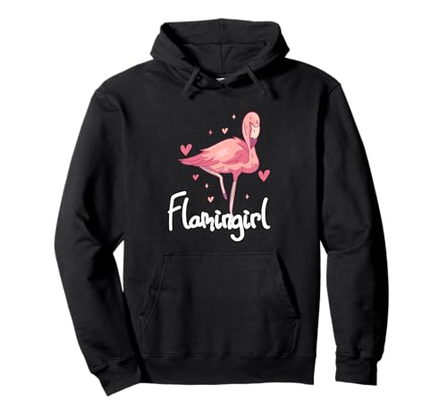 Flamingirl Flamingo-Mädchen Pullover Hoodie Flamingirl Flamingo-Mädchen Pullover Hoodie von Flamingo Design Idea Bird