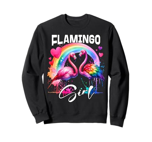 Flamingo Mädchen Flamingo Sweatshirt Flamingo Mädchen Flamingo Sweatshirt von Flamingo Designs Damen