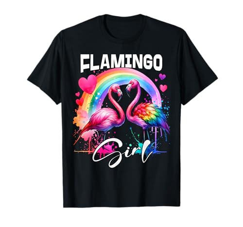 Flamingo Mädchen Flamingo T-Shirt Flamingo Mädchen Flamingo T-Shirt von Flamingo Designs Damen