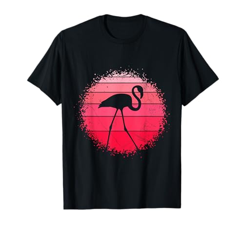 Retro pinker Flamingo Kinder Damen T-Shirt Retro pinker Flamingo Kinder Damen T-Shirt von Flamingo Geschenke und Flamingo Geschenkideen