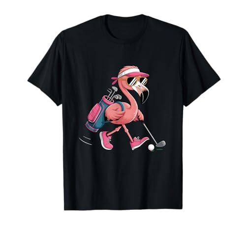 Pink Flamingo Golf Sonnenbrille Frau Damen Golfer Golf Liebhaber T-Shirt Pink Flamingo Golf Sonnenbrille Frau Damen Golfer Golf Liebhaber T-Shirt von Flamingo Golf Sunglasses Ladies Golfer Golf