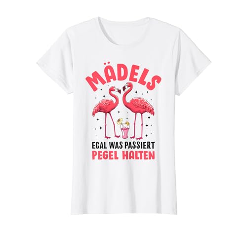 Mädels Egal Was Passiert Pegel Halten Flamingo Mädelsabend T-Shirt Mädels Egal Was Passiert Pegel Halten Flamingo Mädelsabend T-Shirt von Flamingo Junggesellin Mädelsabend Motiv