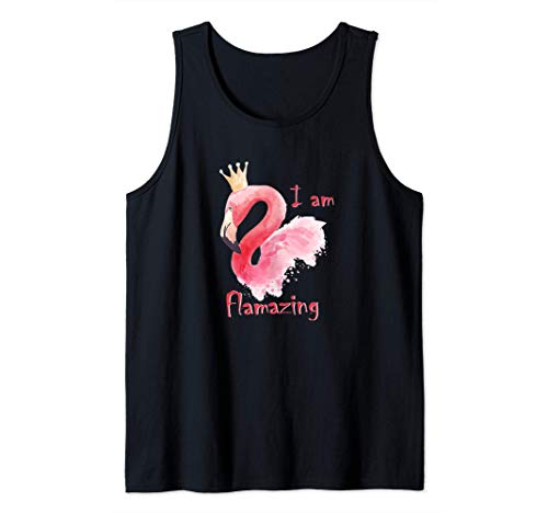 I'm Flamazing Lustiges Pinker Flamingo Damen Tank Top I'm Flamazing Lustiges Pinker Flamingo Damen Tank Top von Flamingo Kleid Party Damen Motive und co