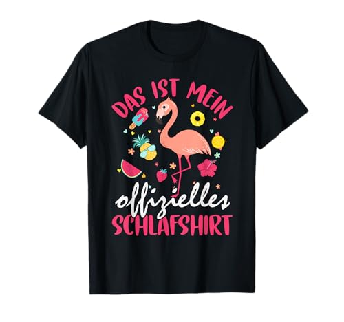 Flamingo Geschenk Lustig Kleidung Mädchen T-Shirt von Flamingo Kostüm Schlafshirt Nachthemd