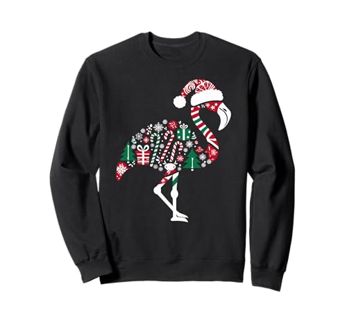 Weihnachtsbaum Candy Flamingo Santa Weihnachten Damen Herren Sweatshirt von Flamingo Lovers Christmas Costume Women Men Kids