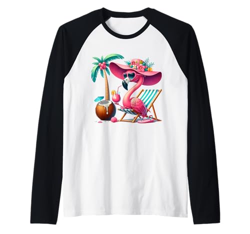 Flamingo Rosa Palme Tropischer Strand Sommer Urlaub Frauen Raglan Flamingo Rosa Palme Tropischer Strand Sommer Urlaub Frauen Raglan von Flamingo Pink Palm Tree Beach Summer Vacation Tees