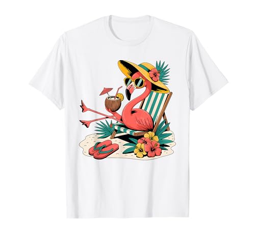 Pink Flamingo Beach Luau Hawaii Party Sommer Urlaub Frauen T-Shirt Pink Flamingo Beach Luau Hawaii Party Sommer Urlaub Frauen T-Shirt von Flamingo Theme Party Cute Tropical Bird Lover