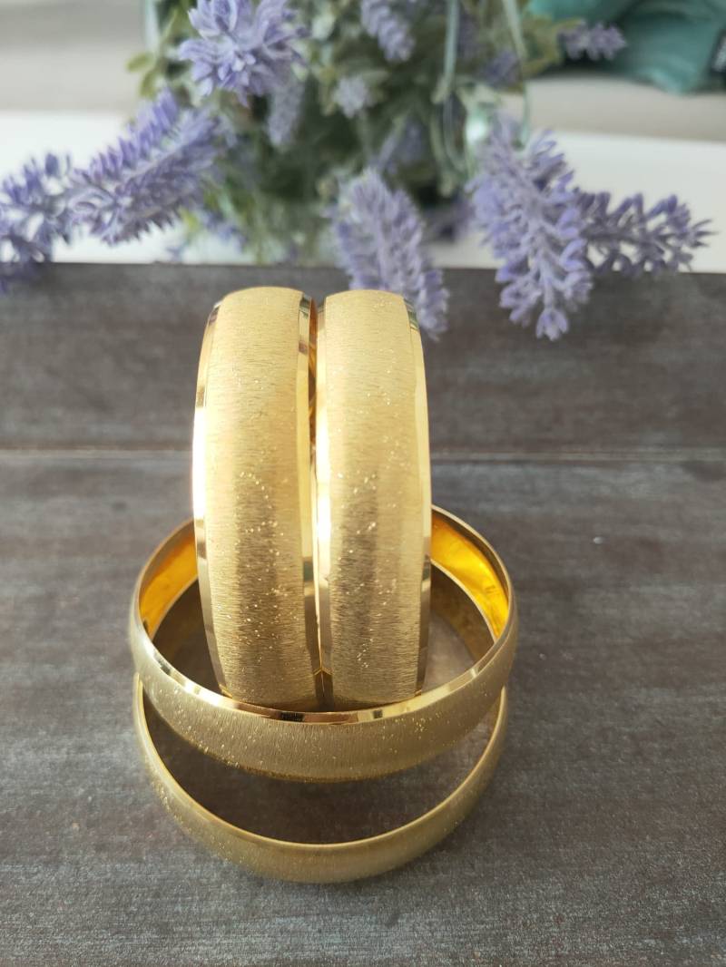 Adana Burma Kum Simli Bilezik Gold Armreifen 22 Karat Vergoldet 1, 5cm Adana Burma Kum Simli Bilezik Gold Armreifen 22 Karat Vergoldet 1, 5cm von FlamingoJuwelier