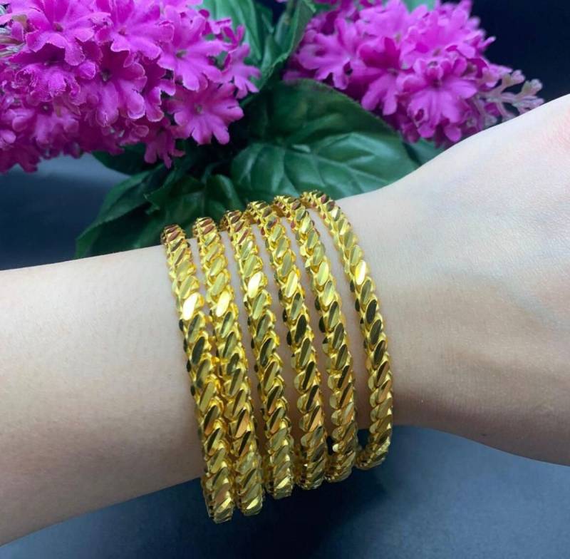 Adana Üclü Burma Bilezik Demo Altin Gold Armreifen 22 Karat Vergoldet 7mm Adana Üclü Burma Bilezik Demo Altin Gold Armreifen 22 Karat Vergoldet 7mm von FlamingoJuwelier