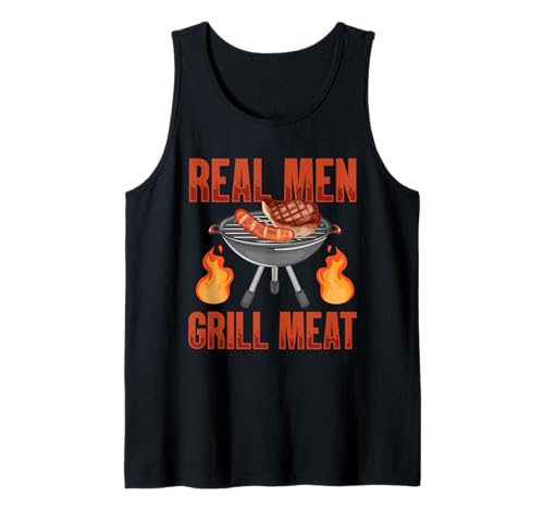 Echte Männer Grillen Fleisch Tank Top Echte Männer Grillen Fleisch Tank Top von Flammenbeherrschung