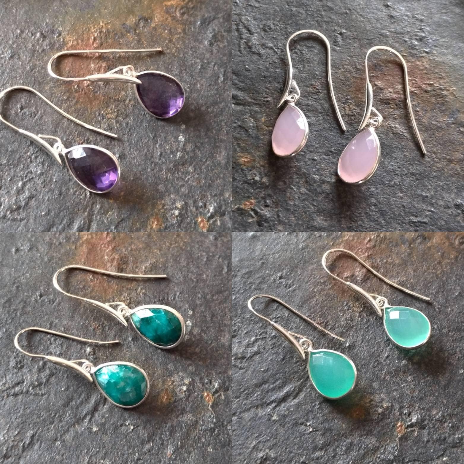 Geburtsstein Ohrringe, Sterling Silber Januar/Februar/April/Juli/September/November Kostenloser Inlandsversand, Geschenk Für Sie von FlarantoJewelry