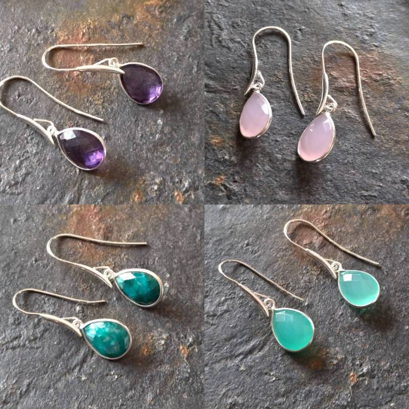 Geburtsstein Ohrringe, Sterling Silber Januar/Februar/April/Juli/September/November Kostenloser Inlandsversand, Geschenk Für Sie Geburtsstein Ohrringe, Sterling Silber Januar/Februar/April/Juli/September/November Kostenloser Inlandsversand, Geschenk Für Sie von FlarantoJewelry