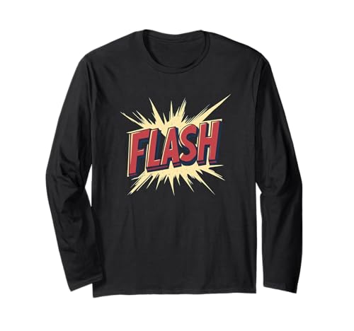 Tolles Flash-Kostüm für Erwachsene und Kinder Langarmshirt Tolles Flash-Kostüm für Erwachsene und Kinder Langarmshirt von Flash Speech