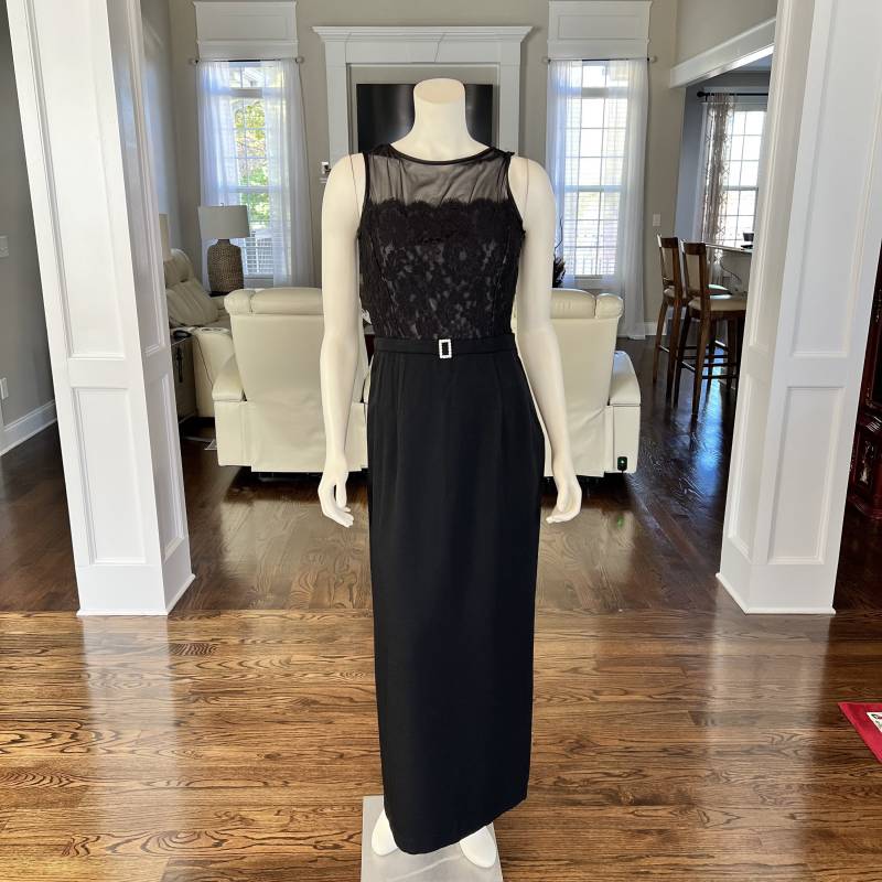 Scott Mcclintock, 1980Er Schwarzes Spitzen Top Kleid Scott Mcclintock, 1980Er Schwarzes Spitzen Top Kleid von FlashbackRewindbyT