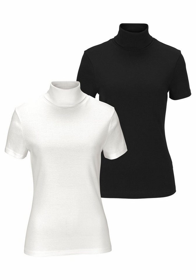Flashlights Rollkragenshirt (Packung, 2-tlg., 2er-Pack) eng geschnitten, aus elastischem Material, im 2er-Pack von Flashlights