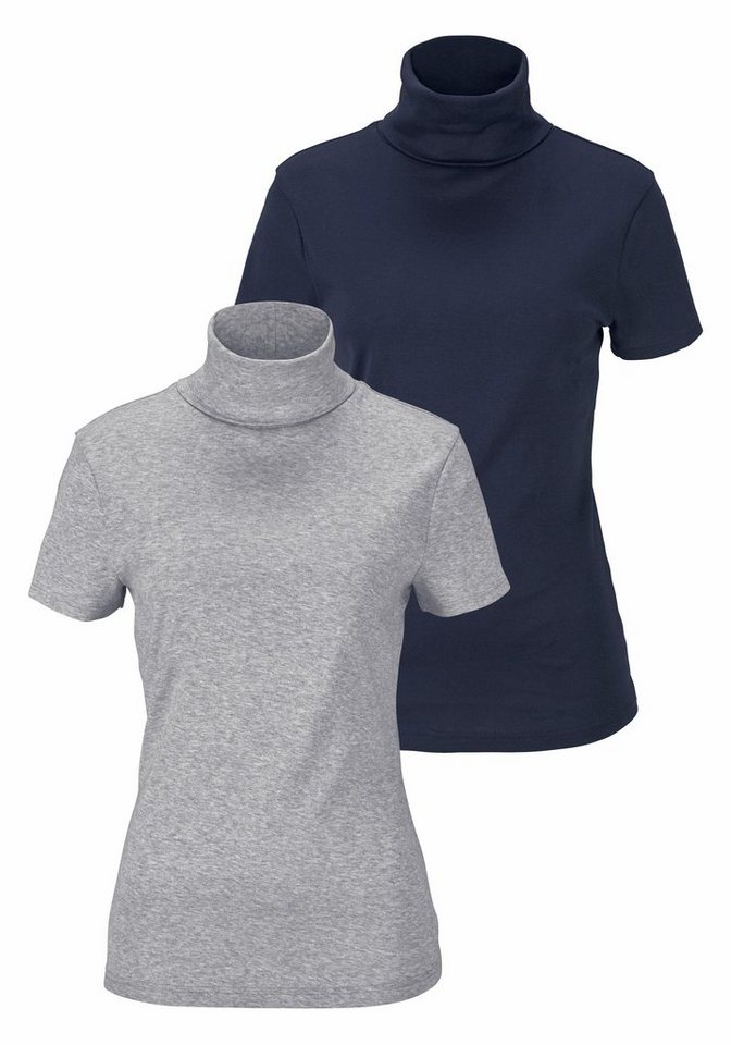 Flashlights Rollkragenshirt (Packung, 2-tlg., 2er-Pack) eng geschnitten, aus elastischem Material, im 2er-Pack von Flashlights