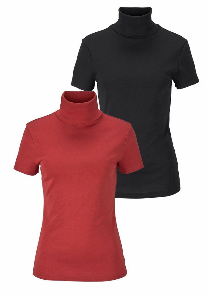 Flashlights Rollkragenshirt (Packung, 2-tlg., 2er-Pack) eng geschnitten, aus elastischem Material, im 2er-Pack von Flashlights