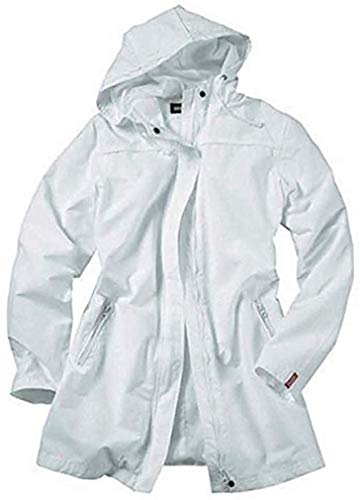 Leichter Parker Jacke mit Kaputze in Offwhite von Flashlights