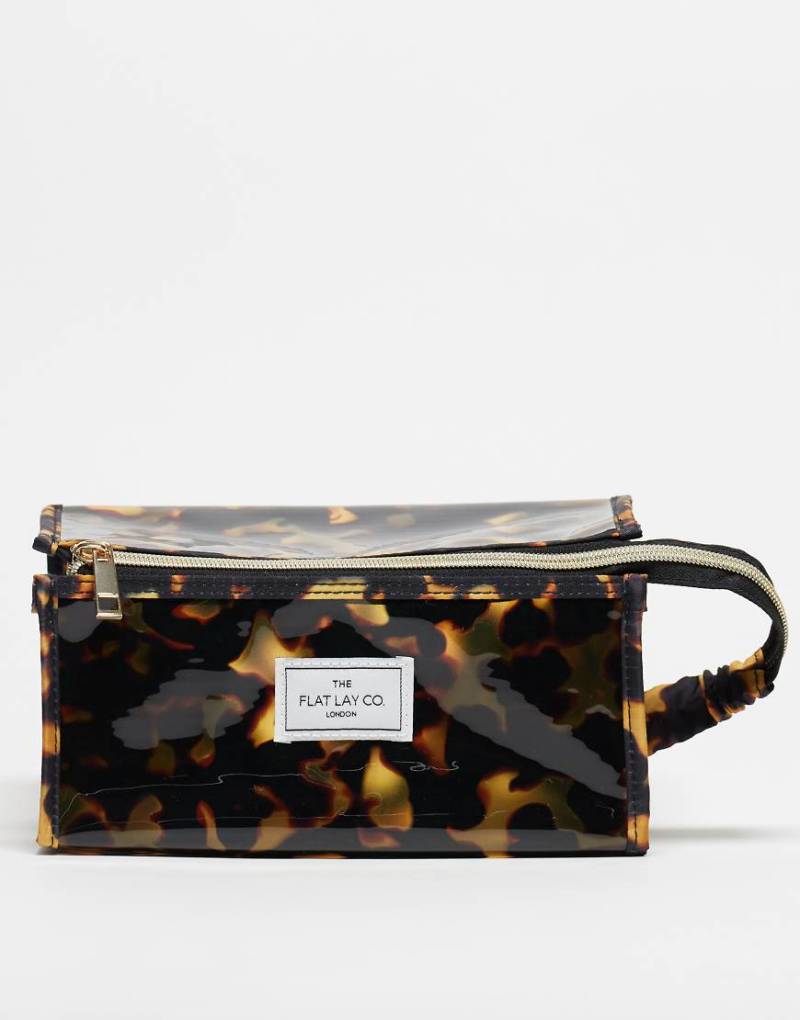 The Flat Lay Co. X ASOS - Exklusiv - Jelly Box Bag in Schildpattoptik-Braun von Flat Lay Company