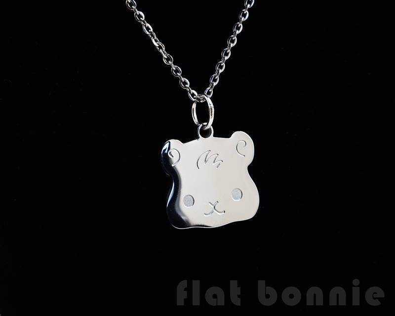 Kawaii Meerschweinchen Kette Edelstahl Anhänger von FlatBonnie