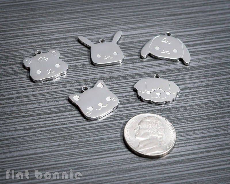 Meerschweinchen Bettelarmband Kawaii Edelstahl Armreif von FlatBonnie