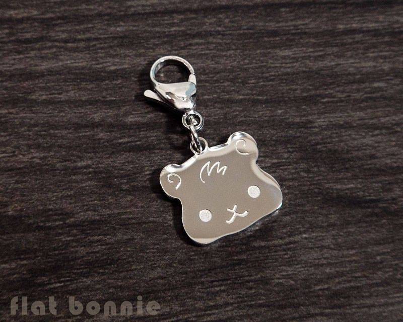 Meerschweinchen Charm Edelstahl Kawaii Rucksack Zipper Pull von FlatBonnie