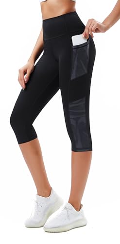 Flatik 3/4 Leggings Damen Damen Sporthose，Damen Blickdicht Laufhose Damen 3/4，Sporthose Damen 3/4 Leggings Fitnesshose Laufende Leggings M von Flatik