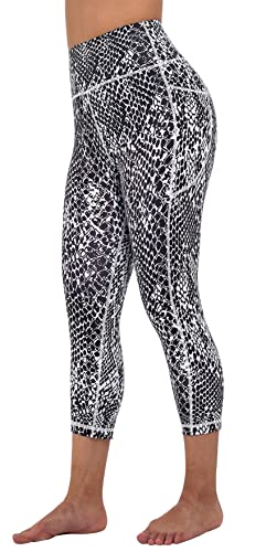 Flatik Damen 3/4 Yogahose Fitnesshose Blickdicht Sporthose Laufhose Jogginghose mit Taschen M von Flatik