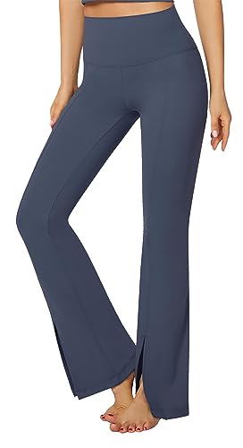 Flatik Damen Schlaghose Yogahose, Bootcut Yogahose Lange Sporthose ，High Waist Jazzpants Sporthose Flare Fitness Jogginghose Workout Bootleg S von Flatik