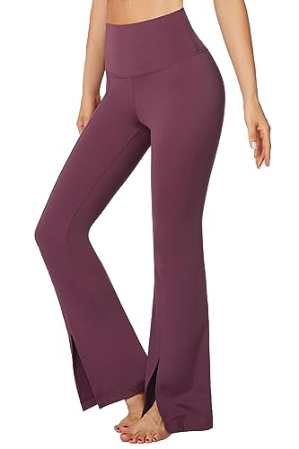 Flatik Damen Schlaghose Yogahose, Bootcut Yogahose Lange Sporthose ，High Waist Jazzpants Sporthose Flare Fitness Jogginghose Workout Bootleg S von Flatik