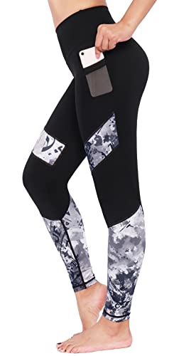 Flatik Damen Sport Leggings Hohe Taille Sporthose Yogahose Blickdicht Sport Leggins für Damen mit Taschen S von Flatik