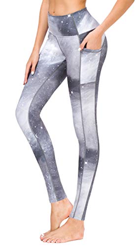 Flatik Damen Strumpfhose Sport Print Yoga Leggings Workout Fitness Running Pants XXL von Flatik