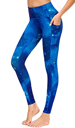 Flatik Damen Strumpfhose Sport Print Yoga Leggings Workout Fitness Running Pants von Flatik