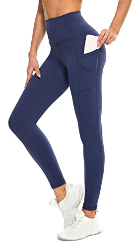 Flatik Leggings Damen mit Taschen，Damen Blickdicht Sport Leggings Damen Fitnesshose Sporthose Laufende Leggings L von Flatik