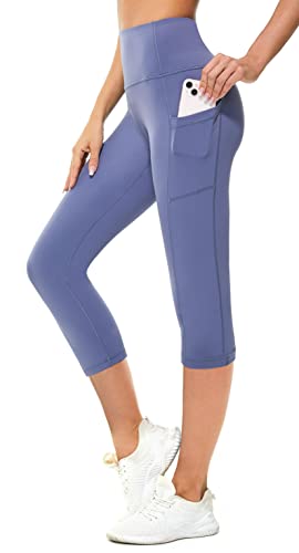 Flatik Sport Leggings Damen 3/4 Damen Sporthose，Damen Blickdicht Laufhose，yogahose Sporthose Leggings Fitnesshose Laufende Leggings M von Flatik