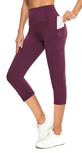 Flatik Sport Leggings Damen 3/4 Damen Sporthose，Damen Blickdicht Laufhose，yogahose Sporthose Leggings Fitnesshose Laufende Leggings XS von Flatik