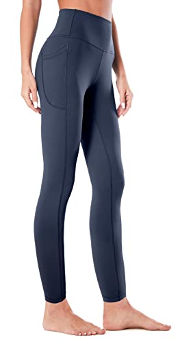 Flatik Sport Leggings Damen mit Taschen，Damen Blickdicht yogahose Sporthose Leggings Fitnesshose Sporthose Training Laufende Leggings XS von Flatik