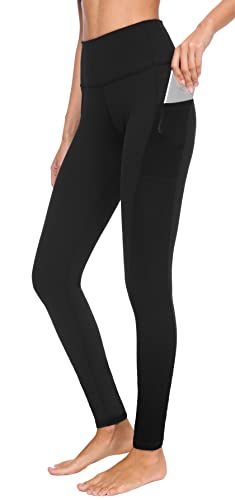 Flatik Sport Leggins für Damen Sporthose, Damen Blickdicht Laufhose, High Waist Yogahose Fitnesshose Yoga Hosen Training Laufende Leggings L von Flatik