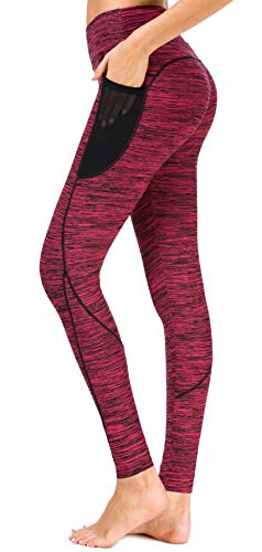 Flatik Sport Leggins für Damen Sporthose High Waist mit Tasche Fitnesshose Blickdicht Gym Leggings S von Flatik