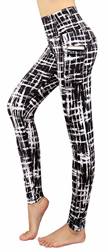 Flatik Sport leggins für damen Sporthose High Waist mit Tasche Fitnesshose Blickdicht Gym Leggings L von Flatik