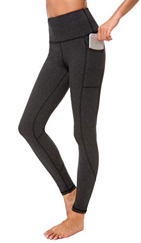 Flatik Sport leggins für damen Sporthose High Waist mit Tasche Fitnesshose Blickdicht Gym Leggings XL von Flatik