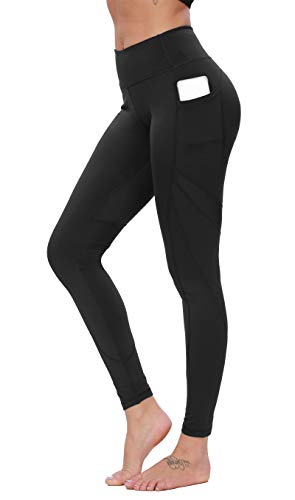 Flatik Sporthose Damen Sport Gym Yoga Laufen Fitness Leggings Hose Taille mit Taschen L von Flatik