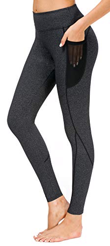 Flatik Sporthose Damen Sport Gym Yoga Laufen Fitness Leggings Hose Taille mit Taschen L von Flatik