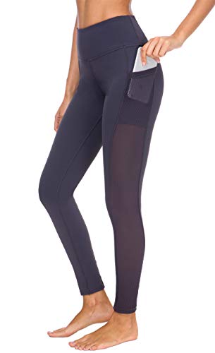 Flatik Sporthose Damen Sport Gym Yoga Laufen Fitness Leggings Hose Taille mit Taschen M von Flatik