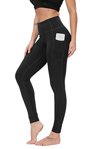 Flatik Sporthose Damen Sport Gym Yoga Laufen Fitness Leggings Hose Taille mit Taschen M von Flatik