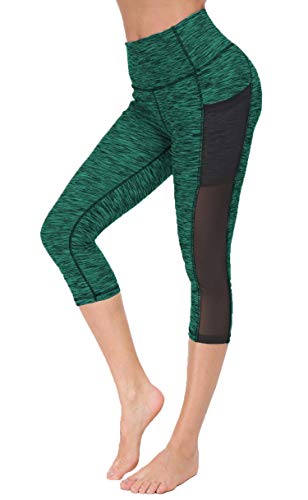 Flatik Sporthose Yoga Fitness Hosen Jogginghose capri leggins damen Hohe Taille mit Taschen M von Flatik