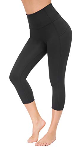 Flatik Sporthose für Damen Gym Yoga Laufen Damen 3/4 hoher Bund Sport Leggings Sporthose Fitnesshose Training Tights S von Flatik